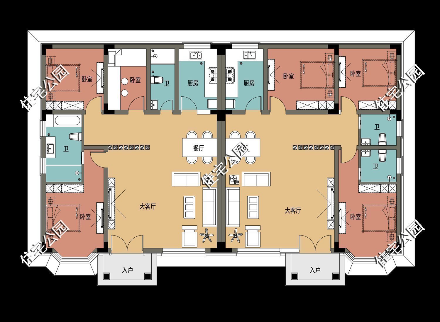 养老房|养老房还是一层好,10套一层农村户型,建一栋出来送给父母正合适