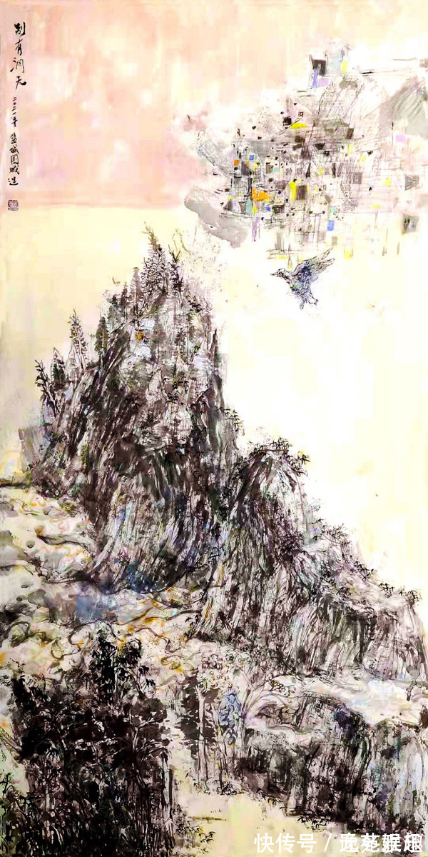 画家$「画作欣赏」一帘烟柳一路风景,画家余国城作品欣赏