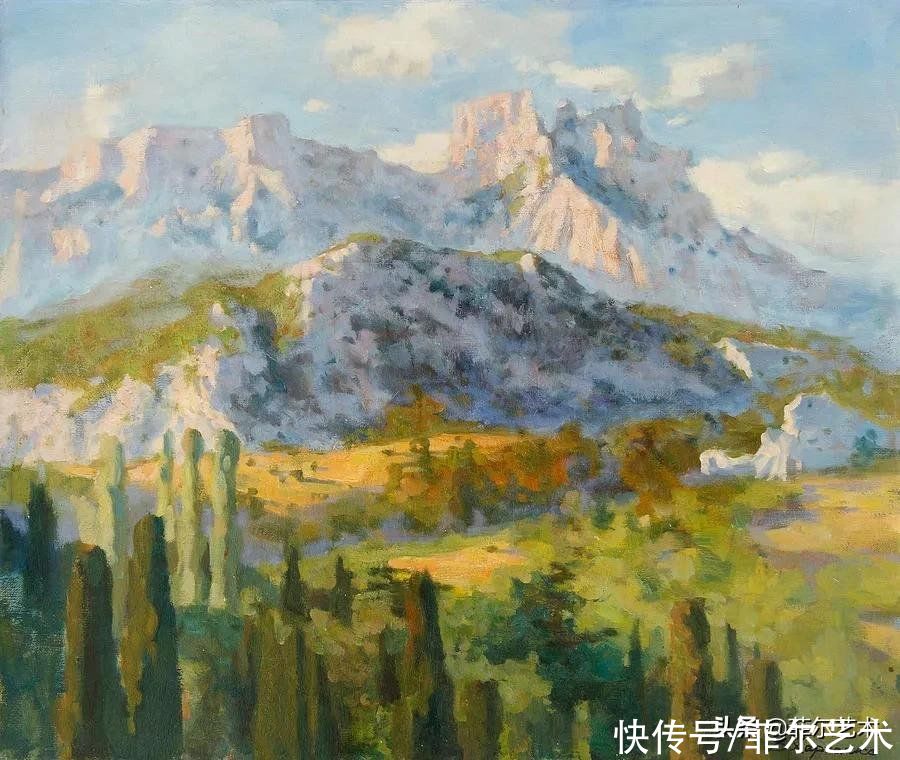 victori俄罗斯女画家维多利亚·哈尔琴科风景油画作品欣赏