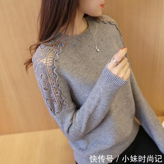镂空|春秋冬三季衣橱里都不能少的百搭毛衣,就数圆领最实穿耐看,有吗