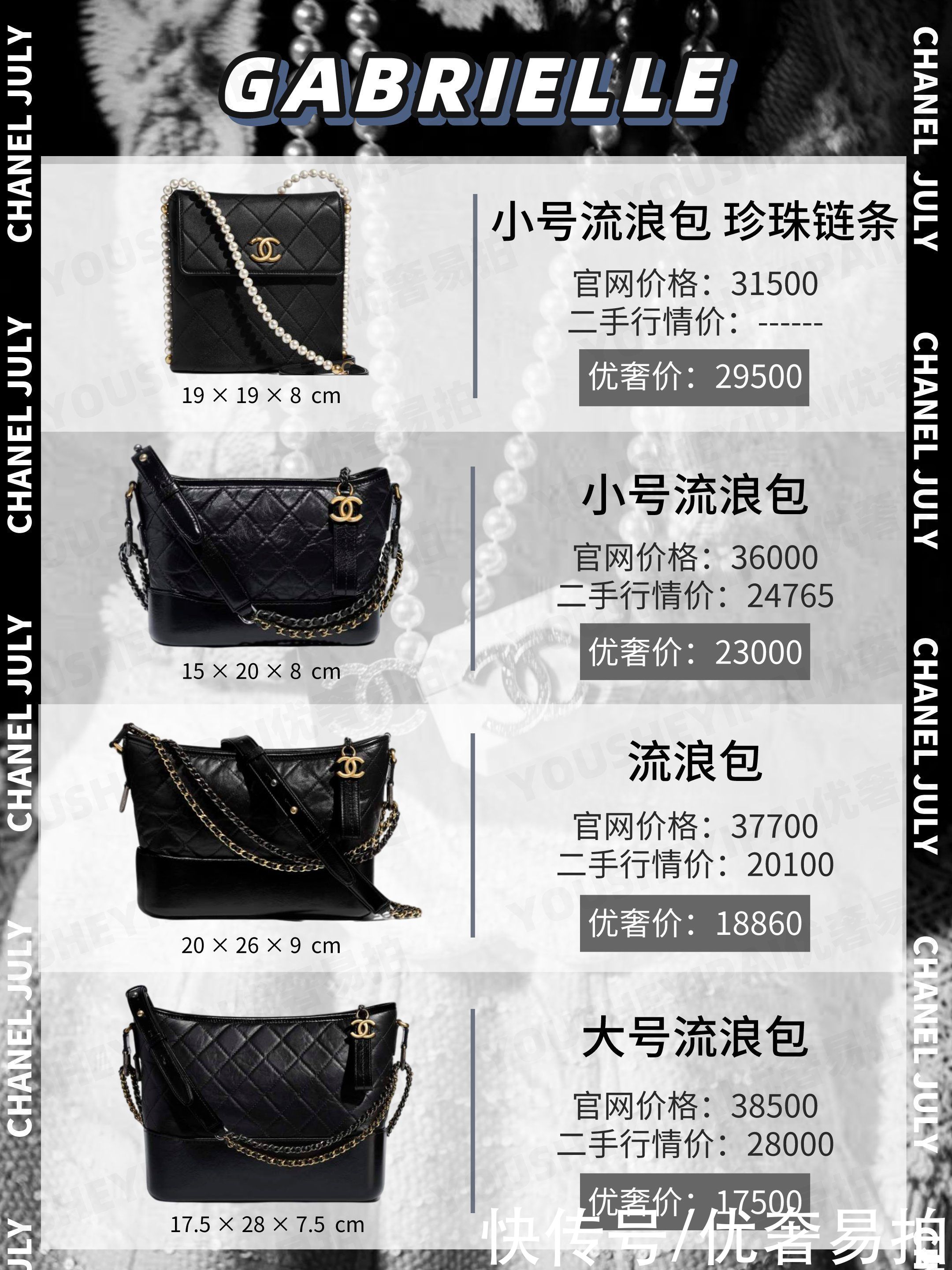 香奈儿|二手奢侈品种草｜香奈儿经典款大牌包，7月最新二手价格