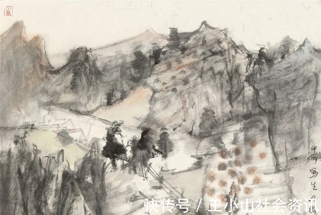 洋泾浜!80后的山水画家马明耀,“穿西装结领带”,一口“洋泾浜”