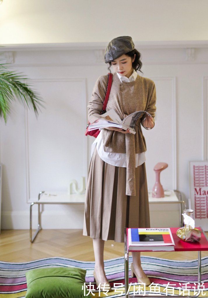 穿毛衣别总老一套，三木这4套“叠搭”就很时髦，基础款也显高级