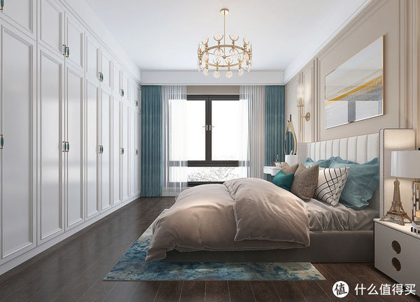 轻奢|闺蜜的130平米新家,装现代轻奢风格,单一个沙发墙就把我迷住了