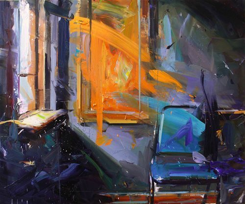 笔触&飞动激荡的色彩与笔触:英国当代画家保罗·莱特的新作