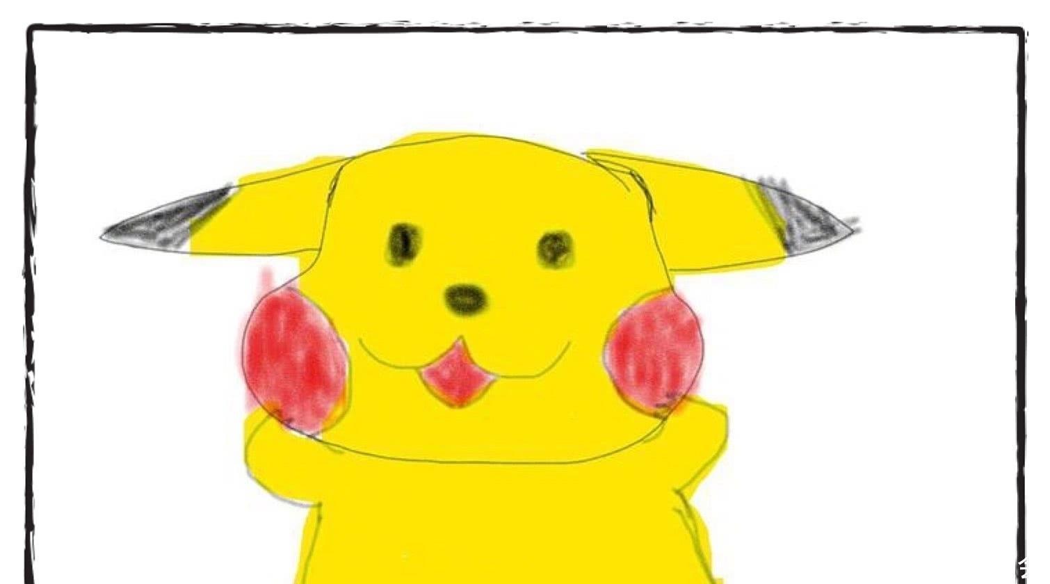 皮卡丘|同样是画皮卡丘，小学生呆萌，初中生可爱，看到大学生，盘他
