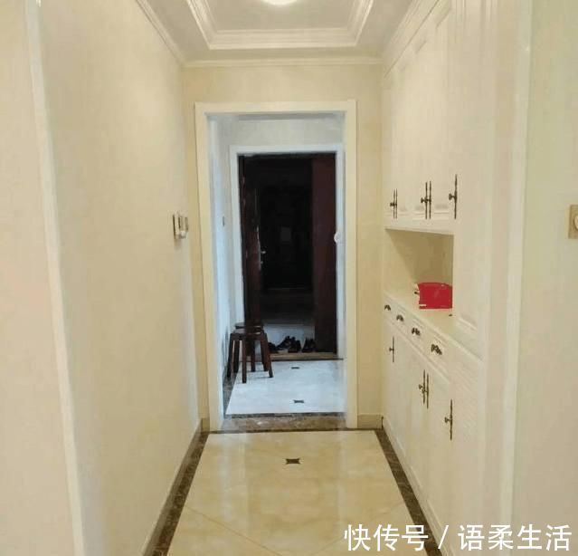 玄关柜|花18万装修的新房,看过的人没有不夸的,都说木工打的柜子是亮点