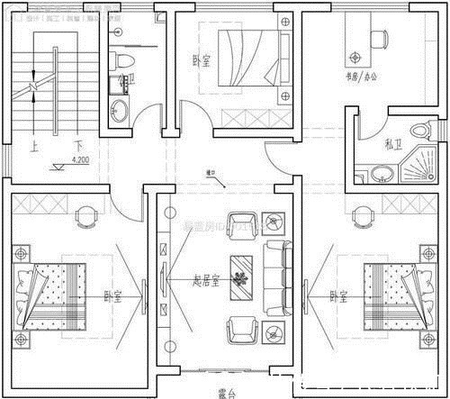 新中式|11.3×11.7米新中式四层别墅，4个客厅这样的户型喜欢吗