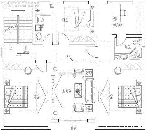 新中式|11.3×11.7米新中式四层别墅,4个客厅这样的户型喜欢吗
