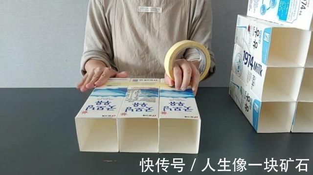 改造|喝完牛奶的盒子别急着丢,学她做个巧妙改造,被上万人围观点赞