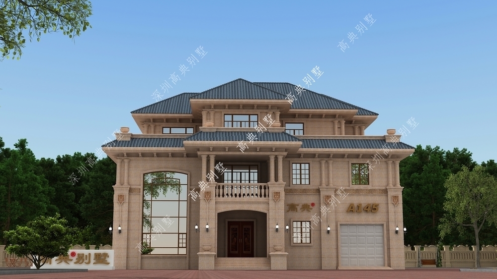 乡村|这款欧式乡村别墅户型,室内设有健身房、KTV等娱乐功能。