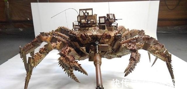 坦克|前有手工大佬用蟹壳拼机器人,今有日本网友用螃蟹设计坦克