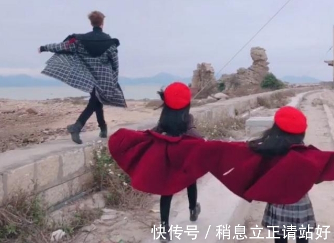 双胞胎女儿|奶爸带双胞胎女儿回农村过年，耍酷成了拜年，果然是帅不过三秒