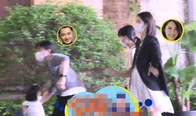 王祖蓝一家四口罕露面，女儿身高太优越，李亚男挺孕肚四肢纤细惹人羡
