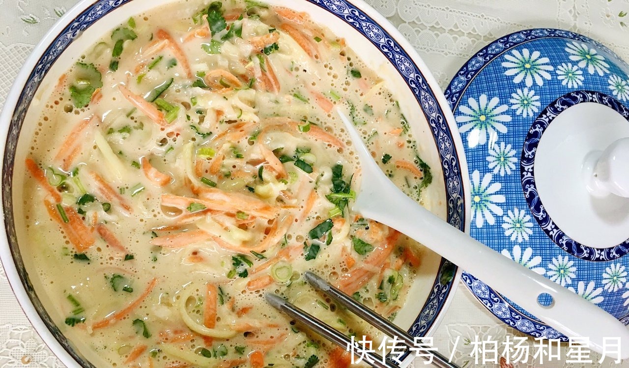 懒人版早餐饼的做法,不揉面不醒面,10分钟出锅,营养均衡更好吃!
