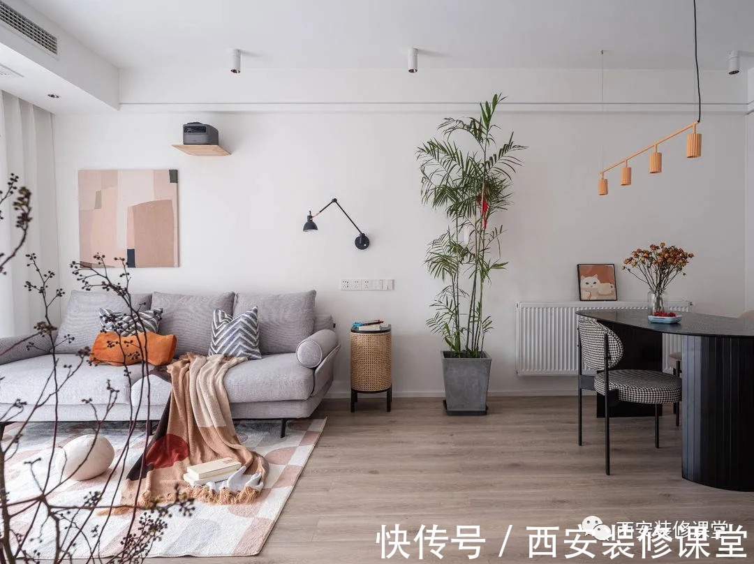 夫妻两室|85㎡小夫妻两室,大白墙也能温馨简约