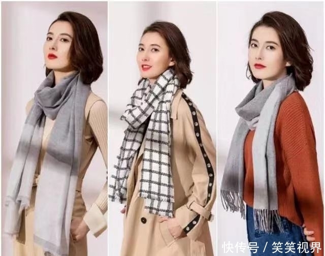 气质|冬季围巾搭配示范,保暖好看显气质,实用性极强