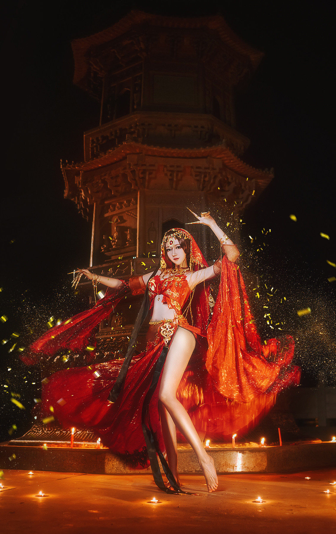 cospl劍網3 紅衣教探雪cosplay