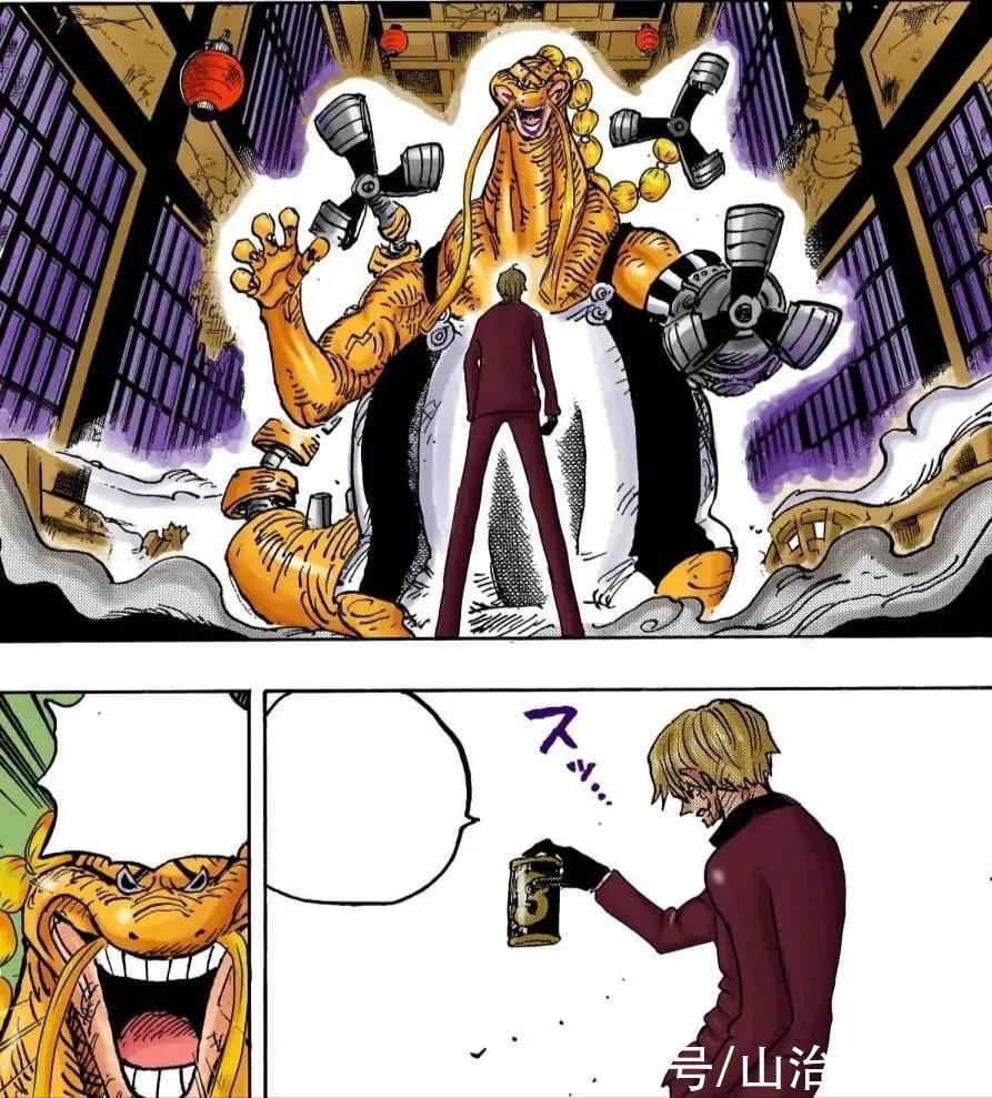 鬼岛|海贼王1034话情报:标题是山治VS奎因,奎因会杰尔马的战斗技能