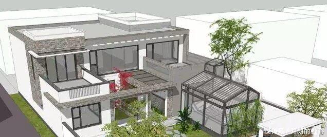 露台|两层现代别墅,自带阳光房和大露台,更让人心动的是最美庭院