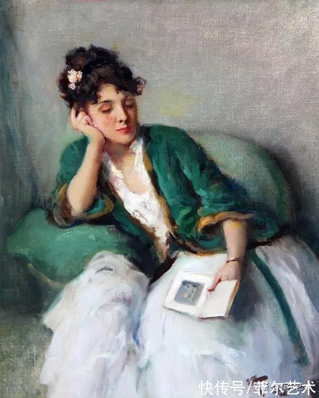 画家|和谐色调，高雅绝伦~法国画家弗尔南·图森特女性人物油画赏析