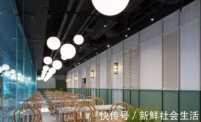 霓虹绿&238㎡茶餐厅,遇见老香港,霓虹绿、水磨石墙,太摩登!