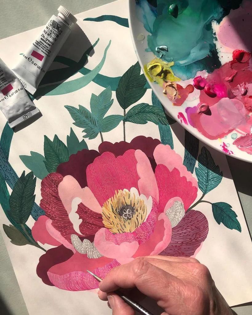  艺术家|水彩平涂，装饰效果太强了，自己动手画一幅，美到邻居羡慕嫉妒！