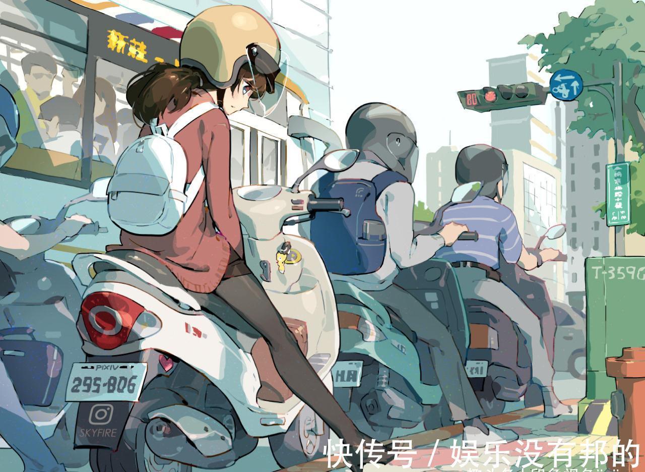 插画$清新都市的OL少女插画，有一种强烈的代入感