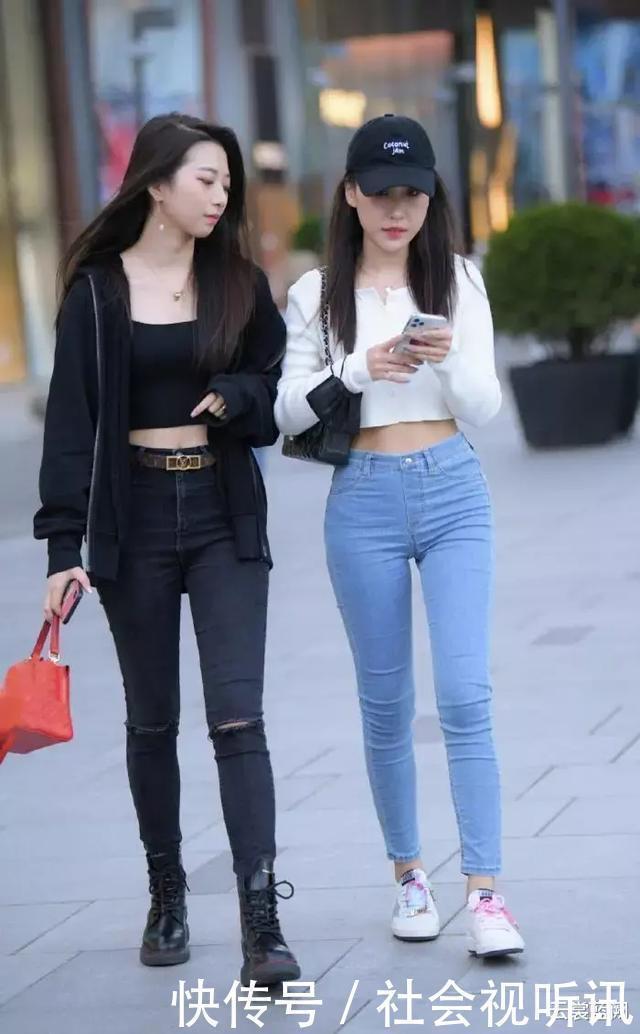 苗条|绰约多逸态,轻盈不自持,同样是牛仔裤穿搭对美的诠释却各有千秋