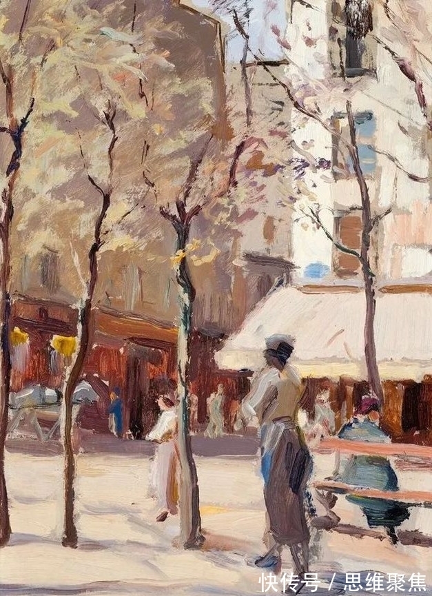 桑特里#笔意未尽的挥洒,印象派画家桑特里的绘画作品