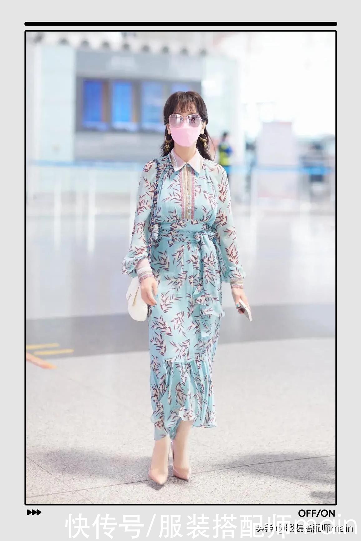 姜贞羽|今夏火爆时尚圈的3款印花裙，不仅显高还专治微胖身材