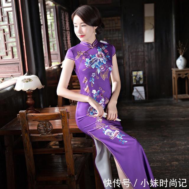 复古修身旗袍裙,绽放属于东方女性的端庄温婉