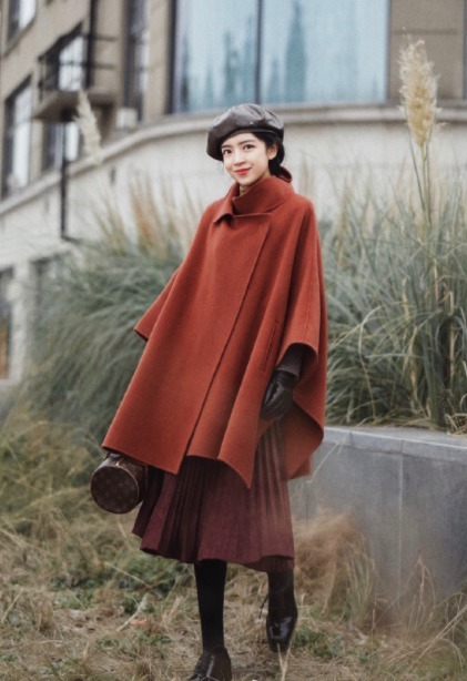 西装裤 “斗篷大衣”真的太好穿了,百搭遮肉又撩人,不入手就out了!