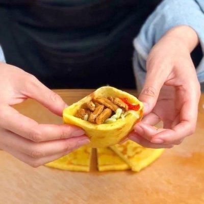 玉米面口袋饼就要这样做，10分钟学会，赶快收藏吧！