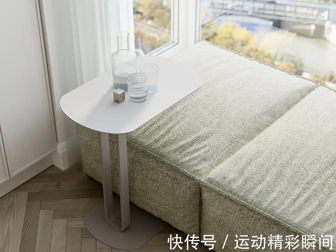 玄关|37㎡奶油系单身公寓，极简却很有质感，堪称小户型设计教科书！