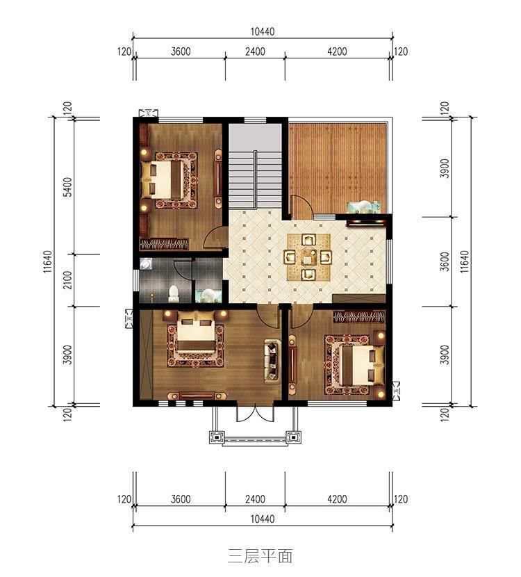 户型|小开间农村自建房，5款开间10米的农村别墅户型，好看又实用！