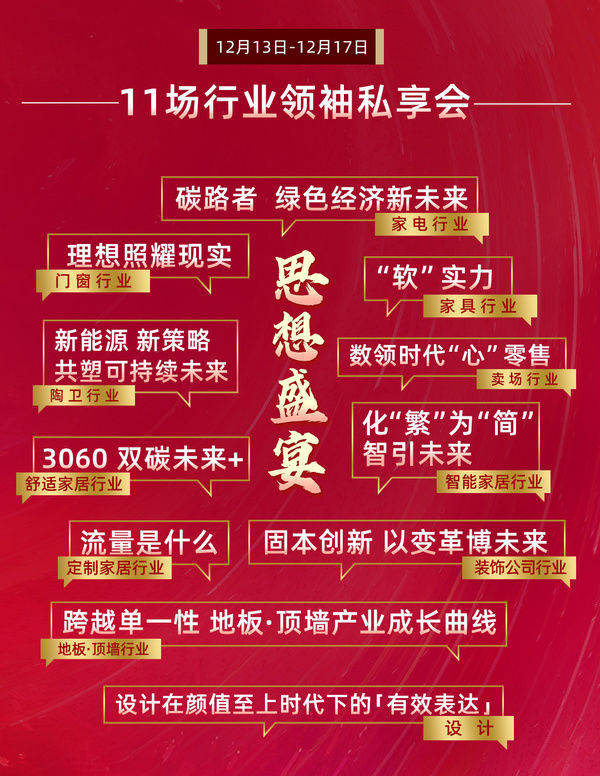 金致奖|『智见·2021中国家居新时代盛典暨金致奖颁奖典礼』即将开幕！