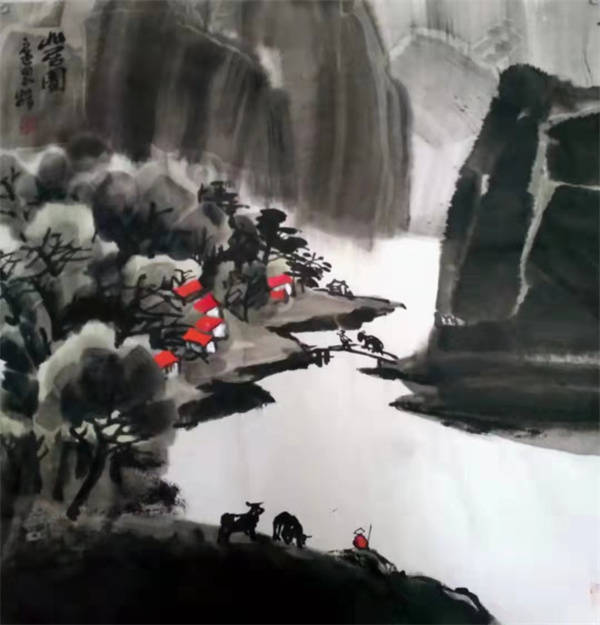 扈恩龄!画家扈恩龄大写意山水作品欣赏