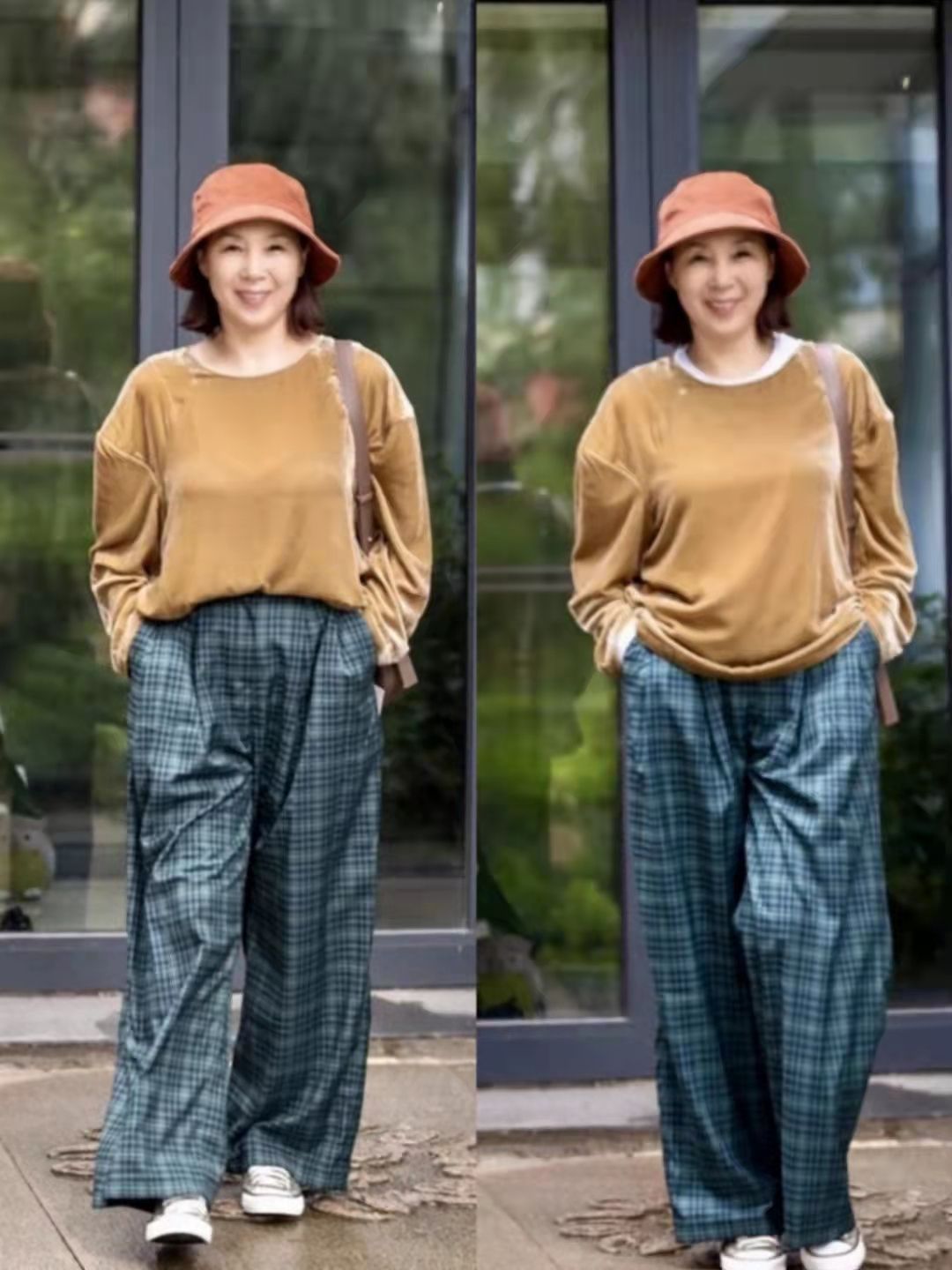 针织衫 时尚无关年龄,这位65岁微胖奶奶靠穿搭收获人气,越老越有优雅范