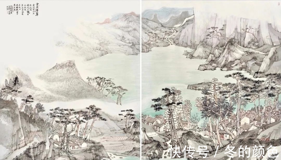 中国画!张秋桔|一段烟云