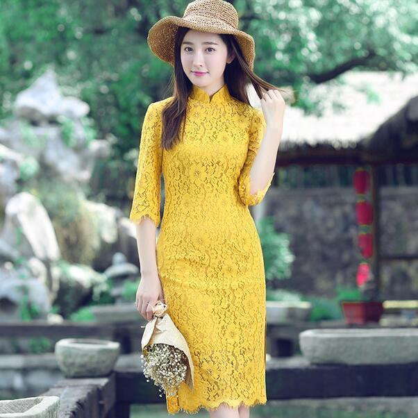 旗袍裙|中国风改良旗袍连衣裙，彰显有致性感身材昭然若揭，尤其是第七款