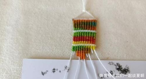 白线|五彩南美蜡线编个小挂饰,出彩了DIY绳结编织,附编绳教程