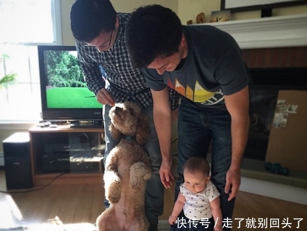 爸爸|爸爸妈妈都是双胞胎,宝宝分不清爸爸,但却分得清妈妈,太可爱了