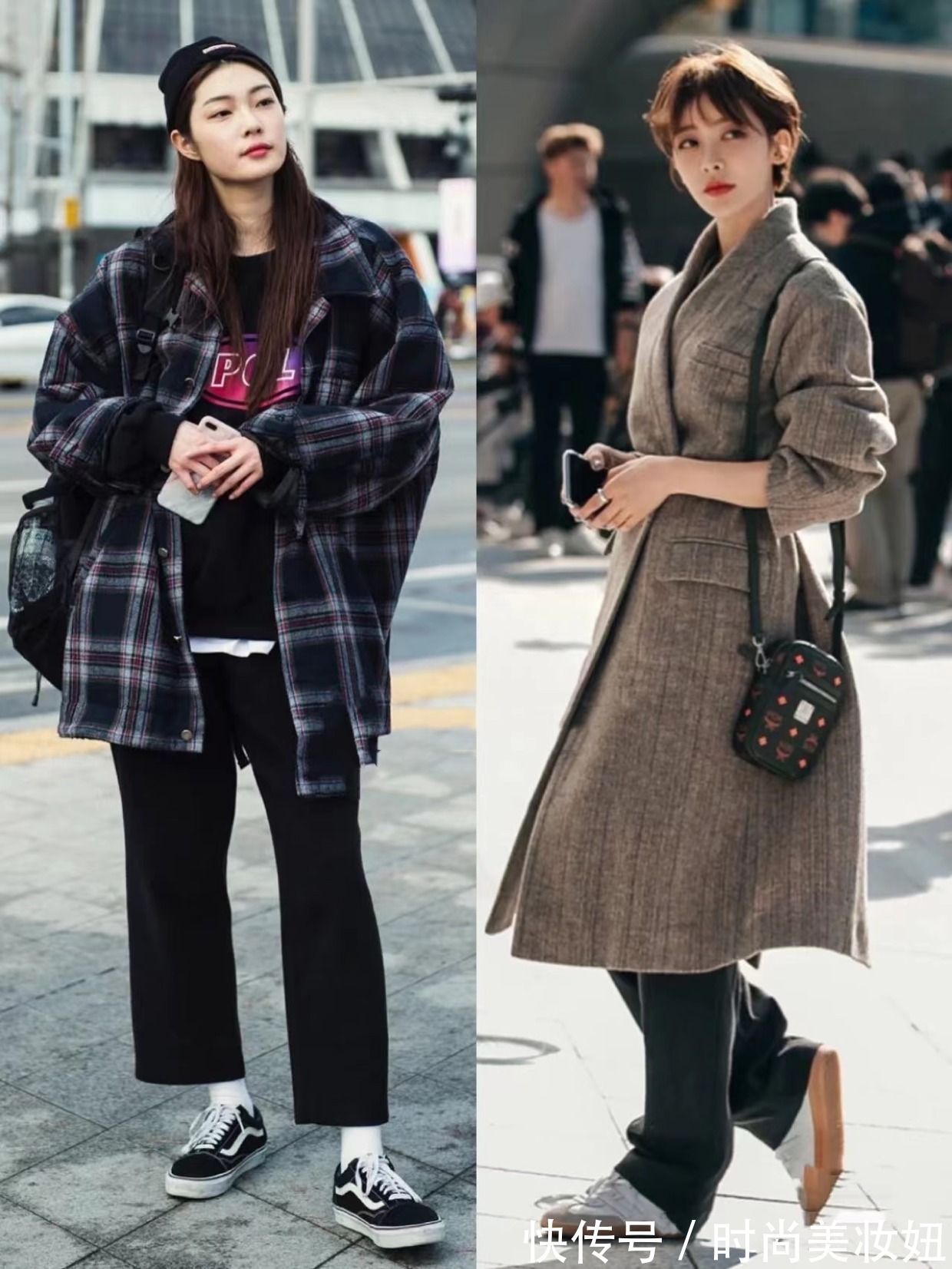 搭配|韩国女生穿大衣为什么这么好看?整理18套街拍示范,照穿洋气高级