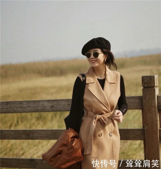 风衣|三木穿“枫叶色”皮质风衣告别秋天!温暖又复古的气息令人痴迷