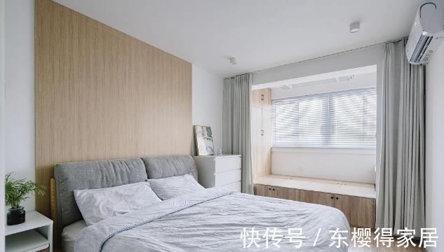 原木色|68㎡小户型住下一家四口，每1㎡就这样被榨干，干净整洁又实用！