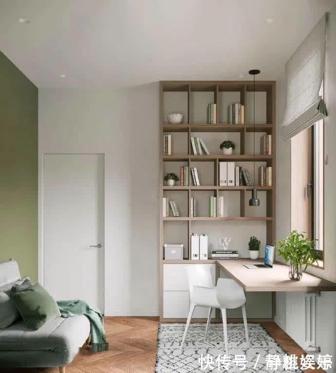 实木|参观邻居的小两居,一进门就被玄关迷住了,薄荷绿点缀空间真清爽