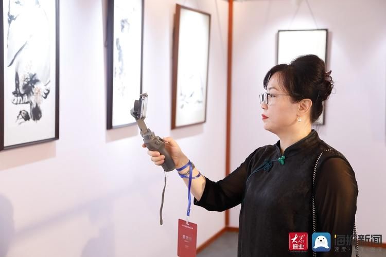 作品展$卢向龙国画作品展在青岛电影博物馆正式开展