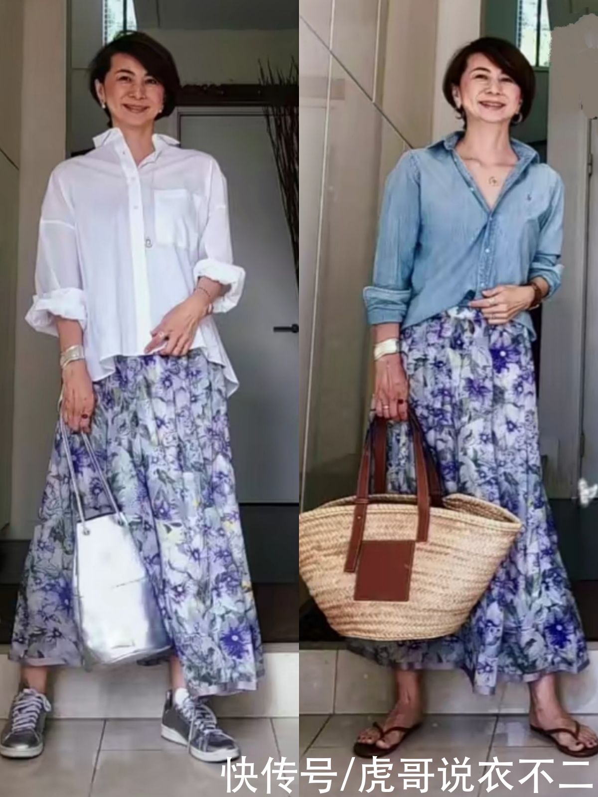 无龄感|这位50+日本主妇才是“无龄感”穿搭高手，简约不简单，太减龄了