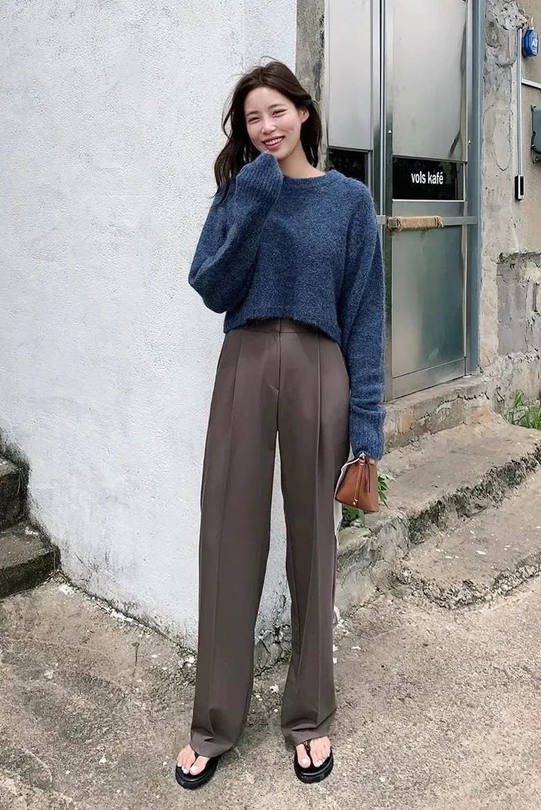 奶奶裤 针织衫+奶奶裤=好看好穿爆了!